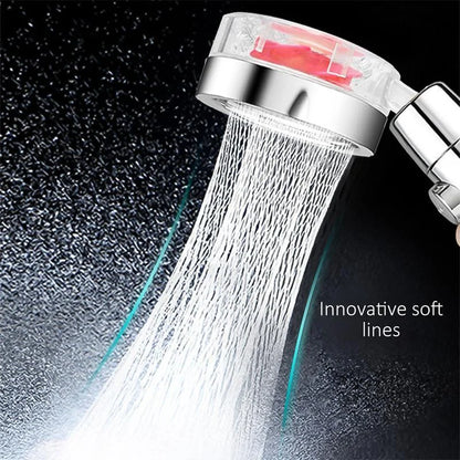 Rotating High-Pressure Shower Head